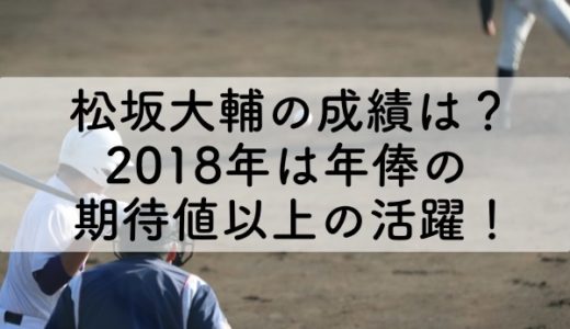 松坂大輔の成績は？2018年はカムバック賞を受賞する活躍！